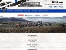 Tablet Screenshot of crossroadsyamaha.com
